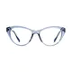 Cat-eye Transparent Gray Eyeglasses