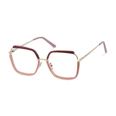 Square Pink Eyeglasses