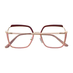 Square Pink Eyeglasses