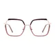 Square Pink Eyeglasses