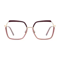 Square Pink Eyeglasses