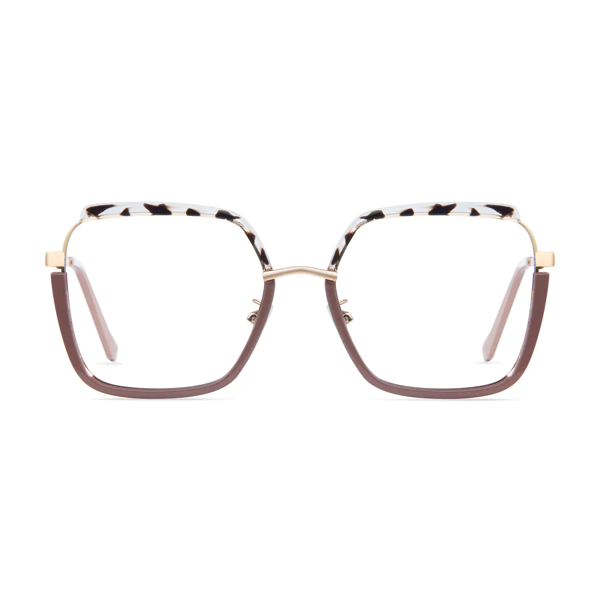Square Tortoiseshell/Pink Eyeglasses
