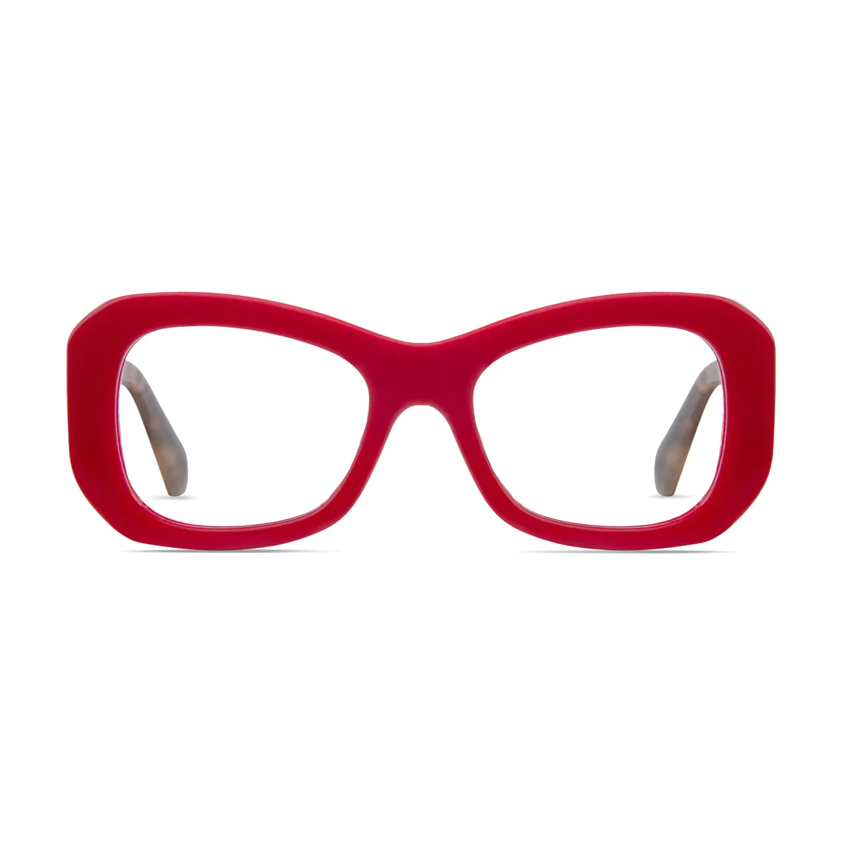 Square Red Eyeglasses