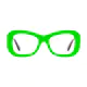 Square Green Eyeglasses