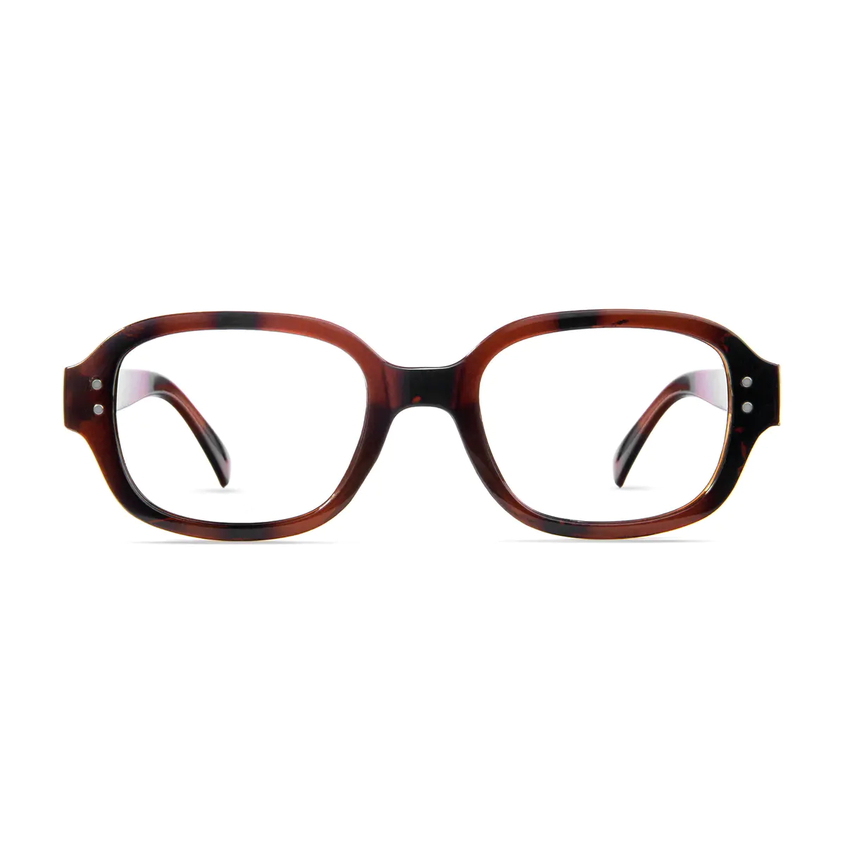 Oval Ruby Tortoiseshell Eyeglasses