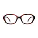 Oval Ruby Tortoiseshell Eyeglasses