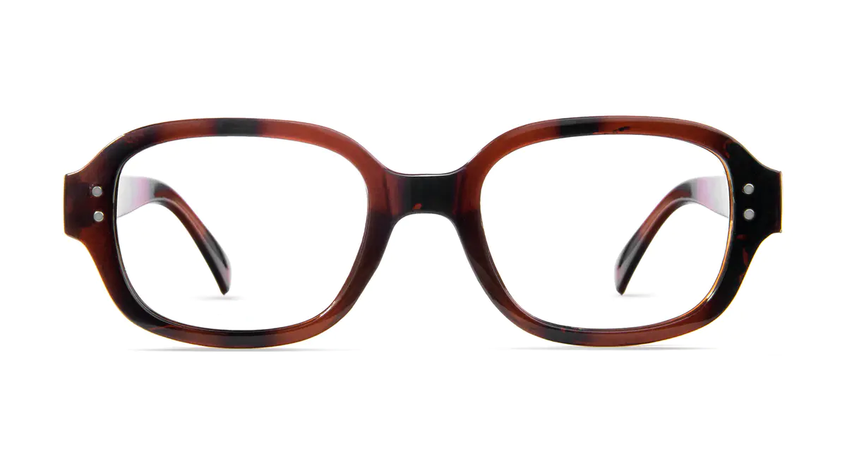 Oval Ruby Tortoiseshell Eyeglasses