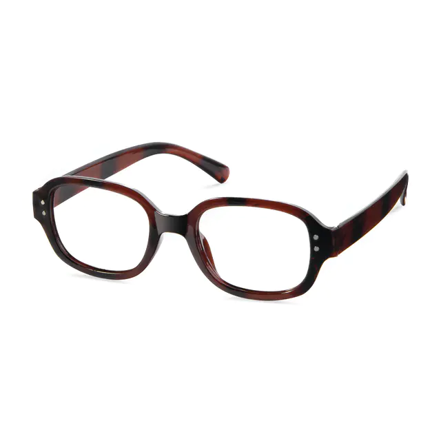 Oval Ruby Tortoiseshell Eyeglasses