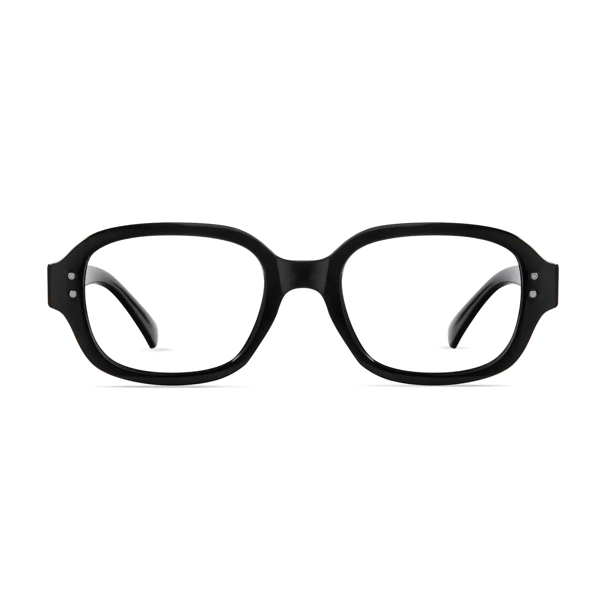 Oval Black Eyeglasses
