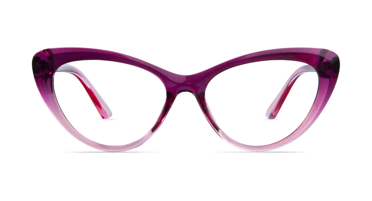 Cat-eye Gradient Purple Eyeglasses