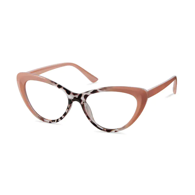 Cat-eye Tortoiseshell/Pink Eyeglasses