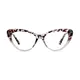 Cat-eye Dark Red Eyeglasses