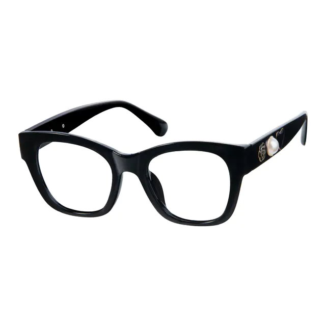 Square Black Eyeglasses