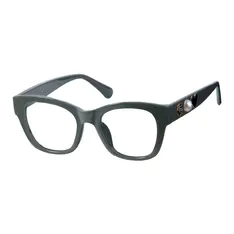 Square Green Eyeglasses