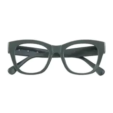 Square Green Eyeglasses
