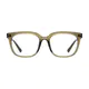 Square Transparent Green Eyeglasses