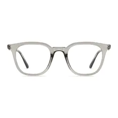 Square Transparent Gray Eyeglasses