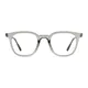 Square Transparent Gray Eyeglasses