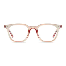 Square Pale Pink Eyeglasses
