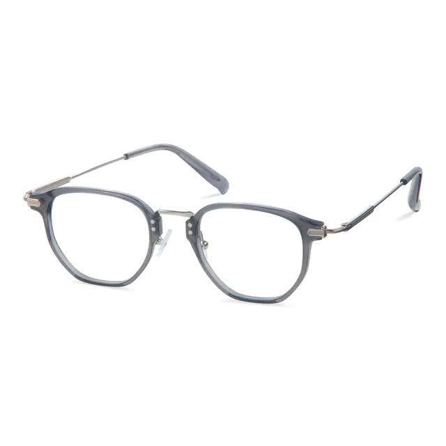Geometric Black Eyeglasses
