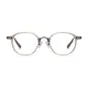 Round Transparent Gray Eyeglasses