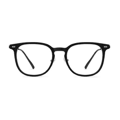 Square Black/Silver Eyeglasses