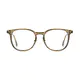 Square Transparent Green/Rose Gold Eyeglasses