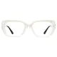 Rectangle White Eyeglasses