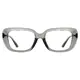 Rectangle Transparent Gray Eyeglasses