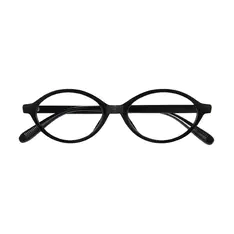 Oval Black Eyeglasses