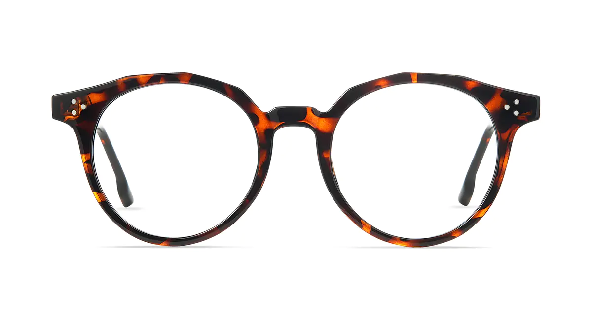 Round Tortoiseshell Eyeglasses