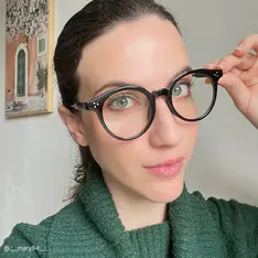 Round Black Eyeglasses