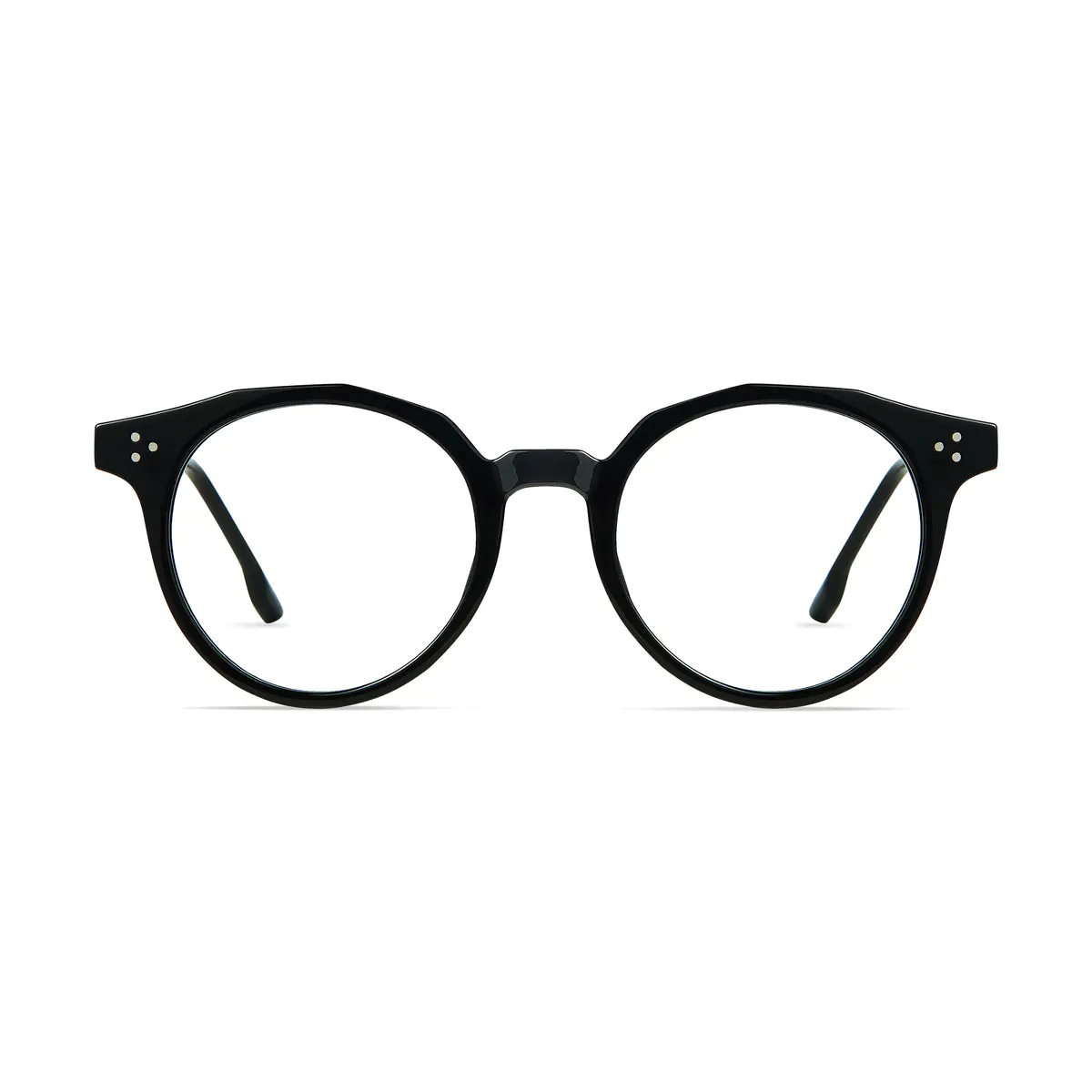 Round Black Eyeglasses