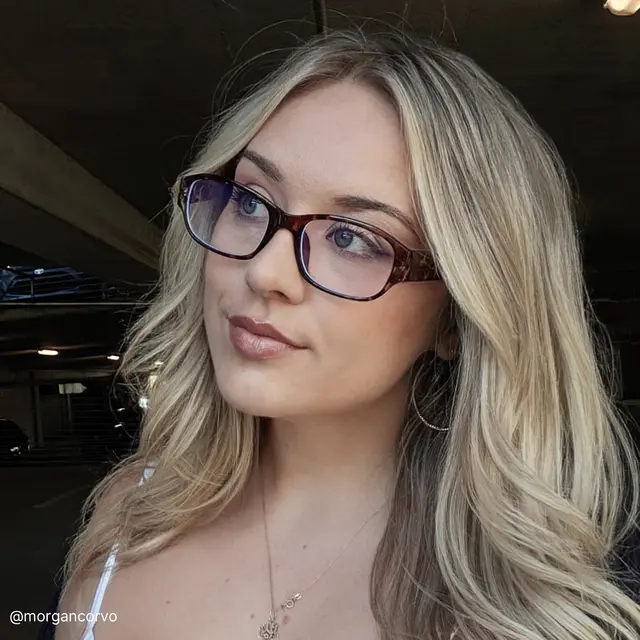Rectangle Tortoiseshell Eyeglasses
