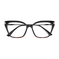 Cat-eye Black/Tortoiseshell Eyeglasses
