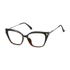 Cat-eye Black/Tortoiseshell Eyeglasses