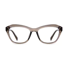 Cat-eye Transparent Gray Eyeglasses