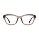 Cat-eye Transparent Gray Eyeglasses