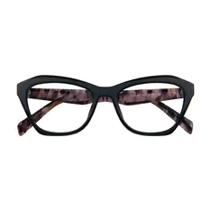 Cat-eye Tortoiseshell/Black Eyeglasses