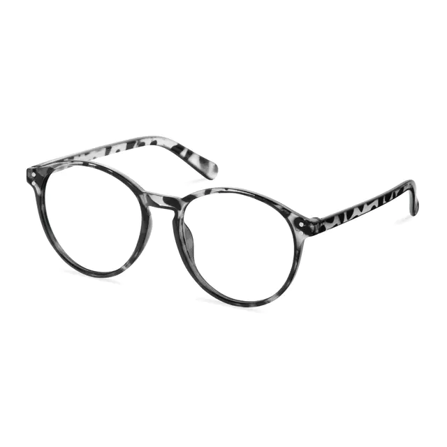 Round Ivory Tortoiseshell Eyeglasses