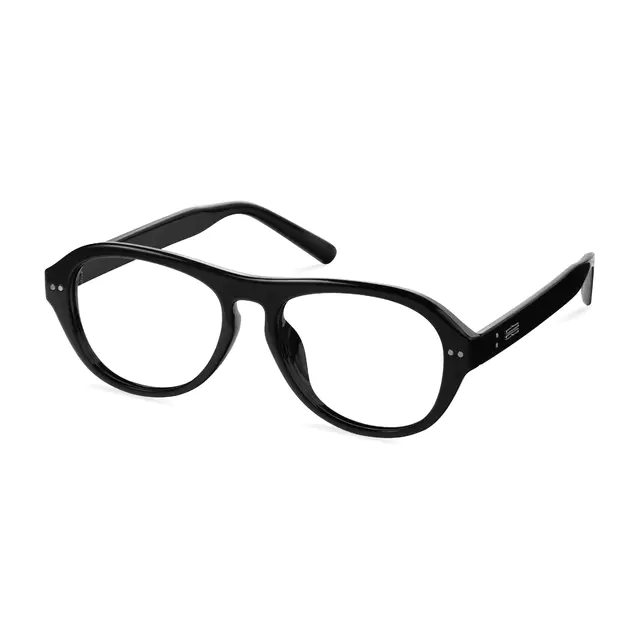 Aviator Black Eyeglasses