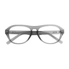Aviator Transparent Gray Eyeglasses