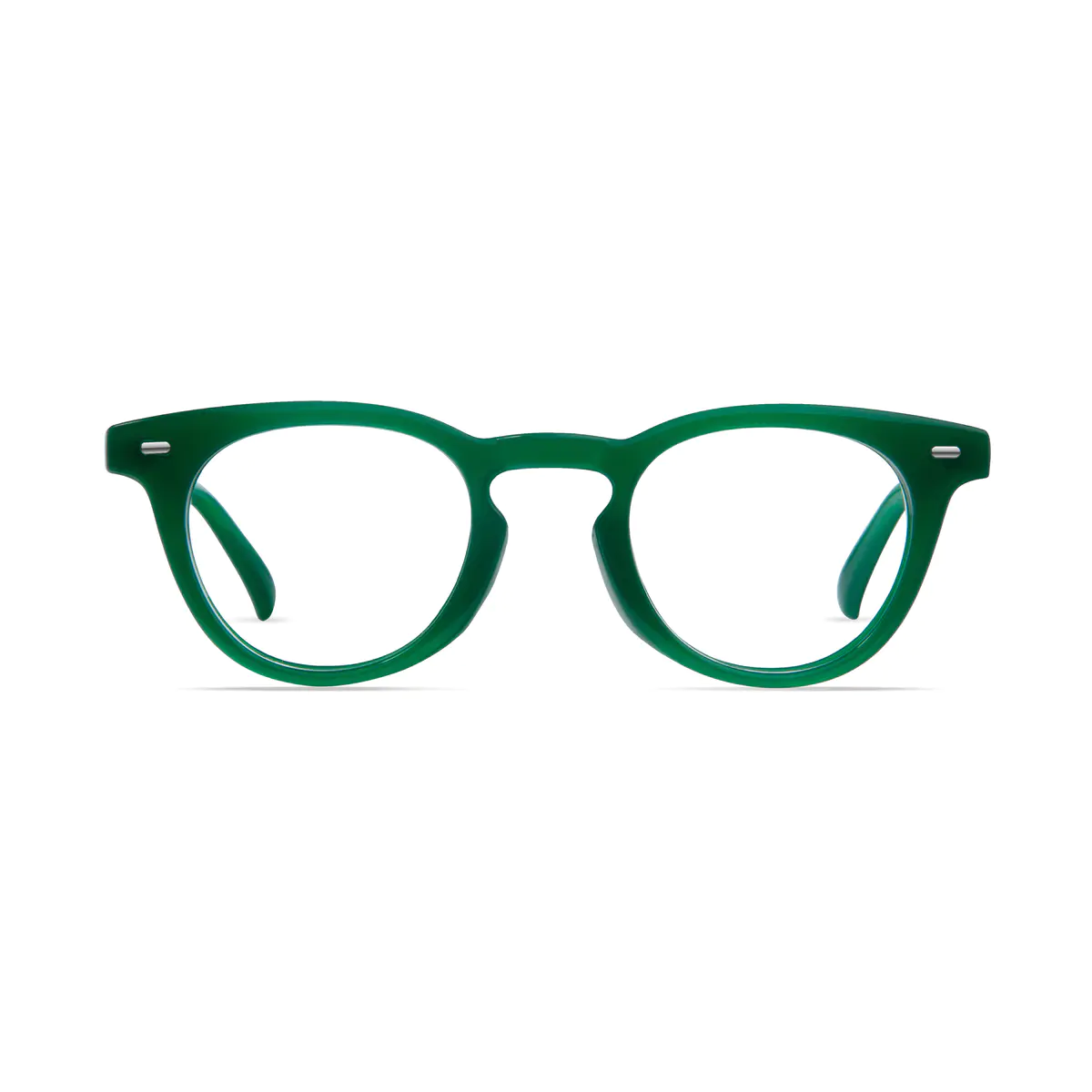 Round Green Eyeglasses