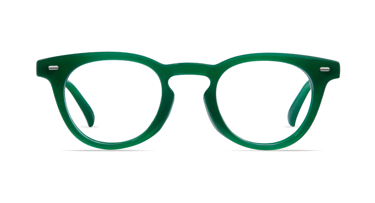 Round Green Eyeglasses