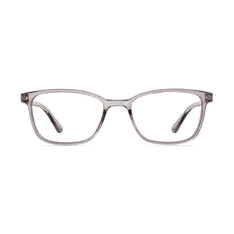 Rectangle Transparent Gray Eyeglasses