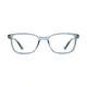 Rectangle Transparent Blue Eyeglasses