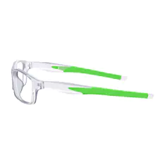 Rectangle Green Sport Eyeglasses