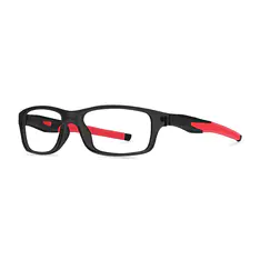 Rectangle Black/Red Sport Eyeglasses
