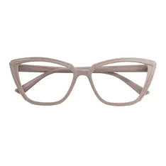 Cat-eye Light Brown Eyeglasses