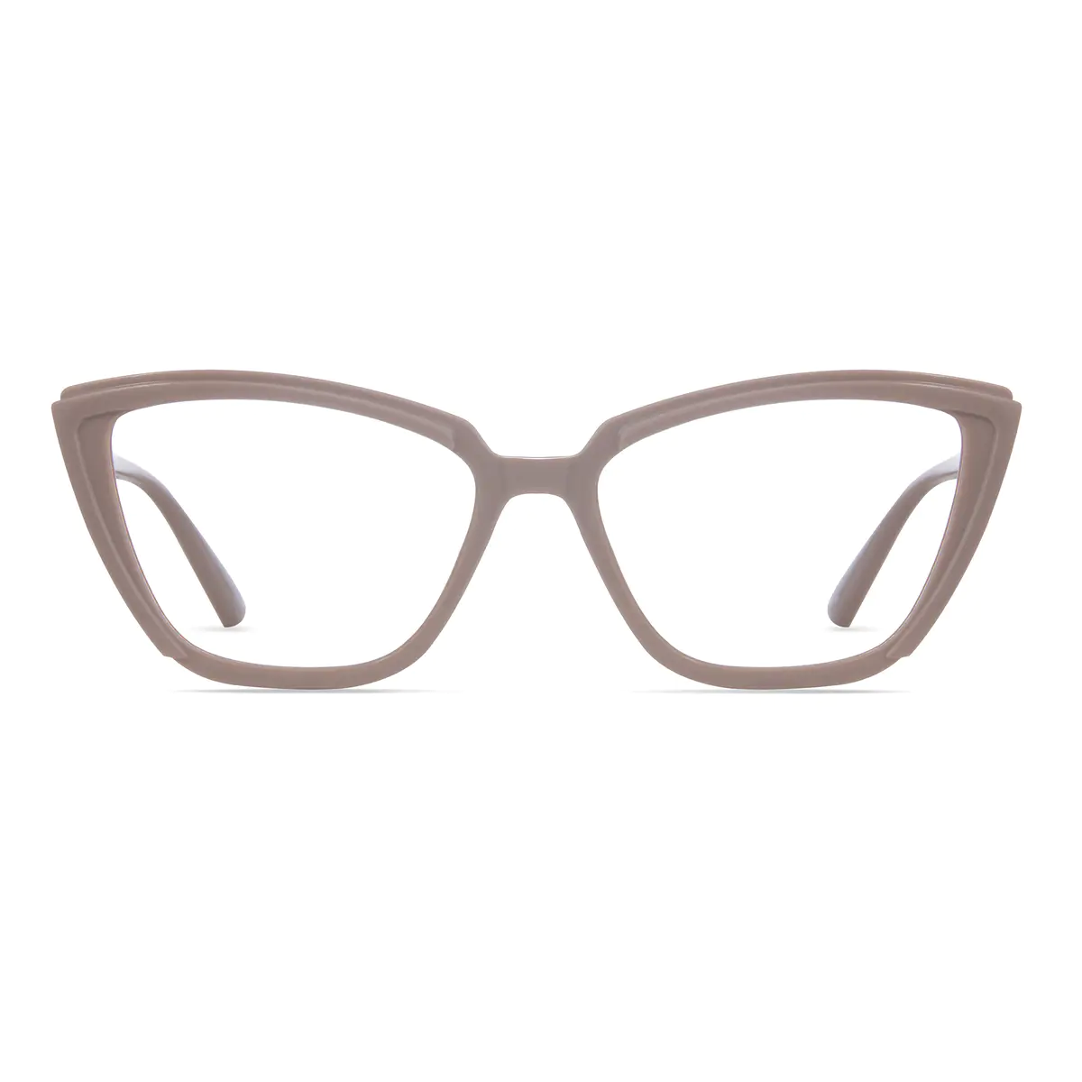 Cat-eye Light Brown Eyeglasses